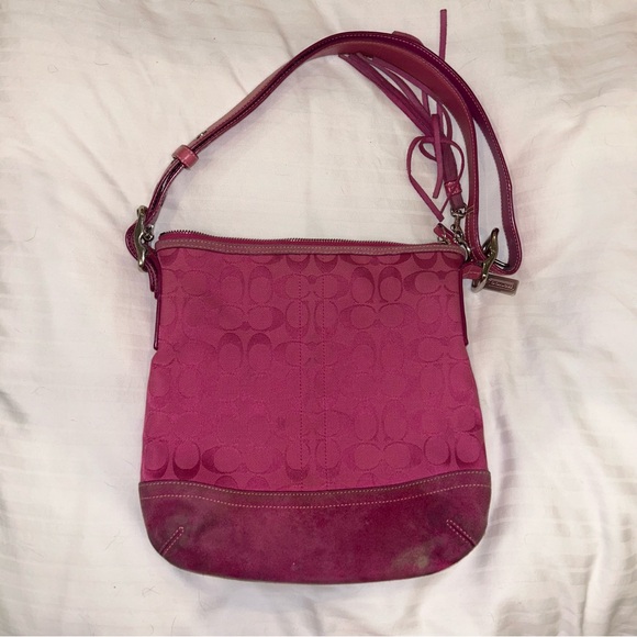 Coach Handbags - COACH Signature Pink Handbag